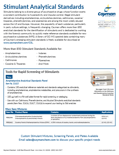 Stimulant Analytical Standards<br>